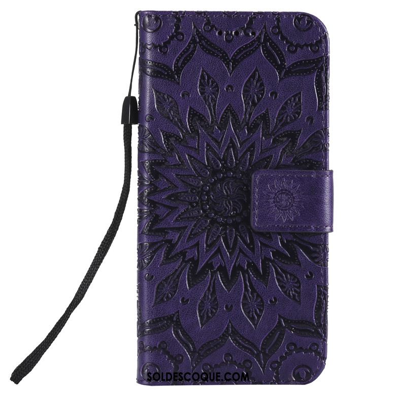 Coque Nokia 7 Plus Violet Étui En Cuir Fluide Doux Protection Téléphone Portable En Vente