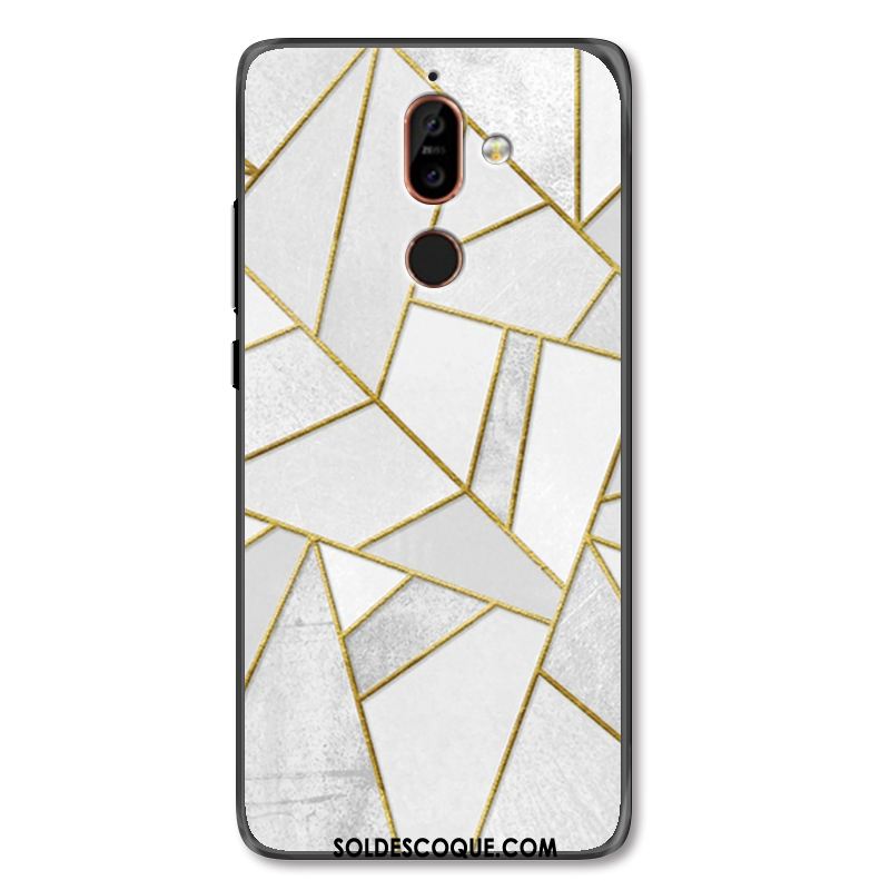 Coque Nokia 7 Plus Étui Dimensionnel Fluide Doux Téléphone Portable Vert Soldes