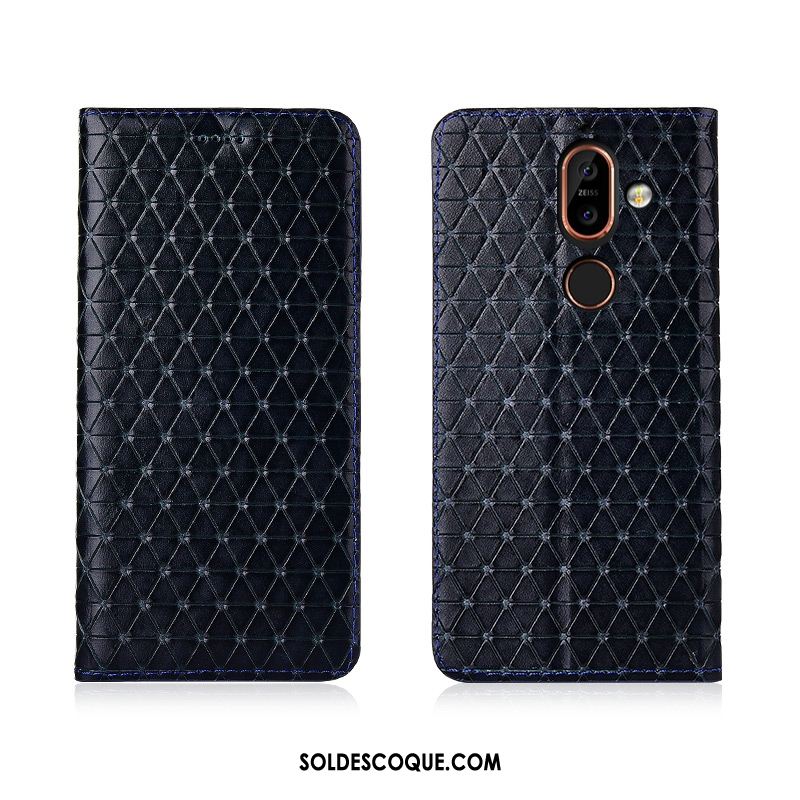 Coque Nokia 7 Plus Étui En Cuir Nouveau Cuir Véritable Incassable Tout Compris France