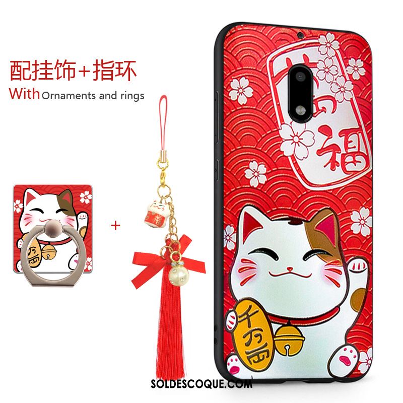 Coque Nokia 7 Richesse Étui Chat Rouge Tout Compris Soldes