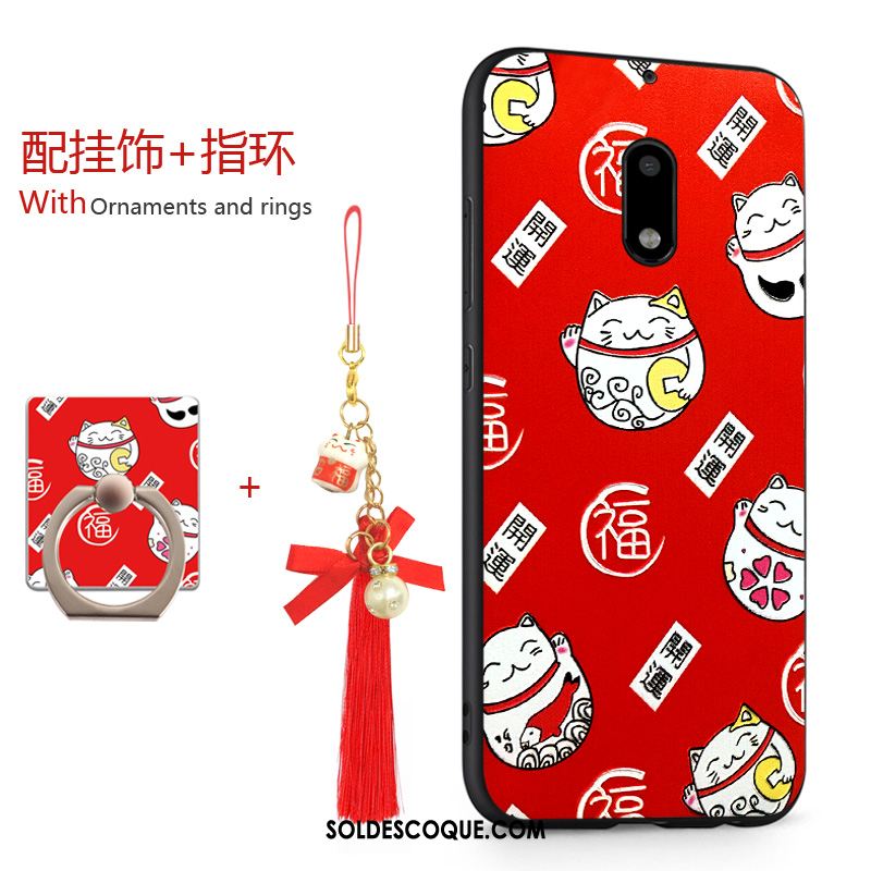 Coque Nokia 7 Richesse Étui Chat Rouge Tout Compris Soldes