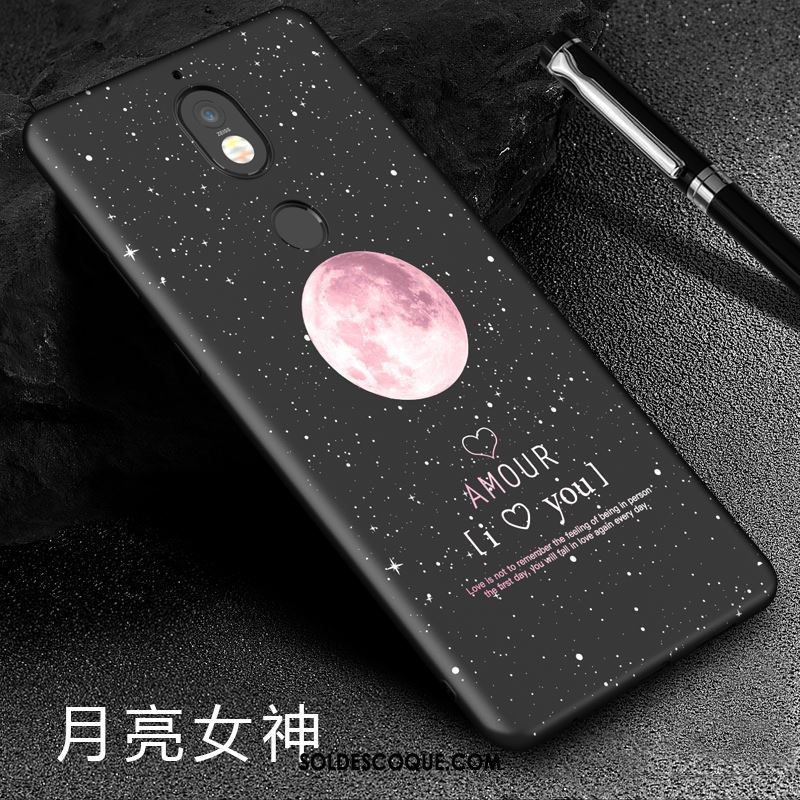 Coque Nokia 7 Silicone Délavé En Daim Étui Rouge Dessin Animé Soldes