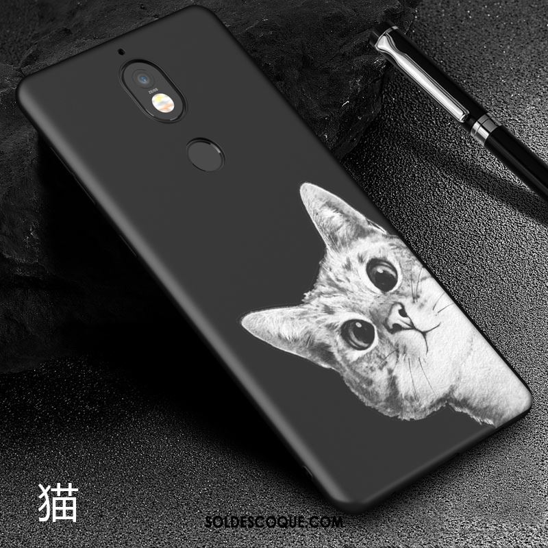 Coque Nokia 7 Silicone Délavé En Daim Étui Rouge Dessin Animé Soldes