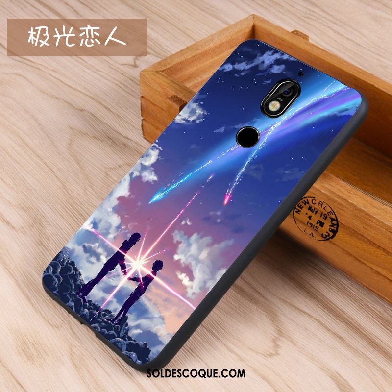 Coque Nokia 7 Téléphone Portable Protection Fluide Doux Incassable Étui Soldes