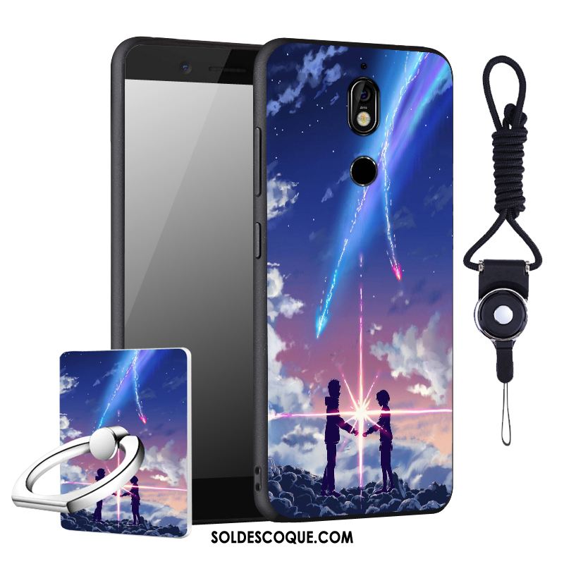 Coque Nokia 7 Étui Silicone Incassable Bleu Téléphone Portable En Vente