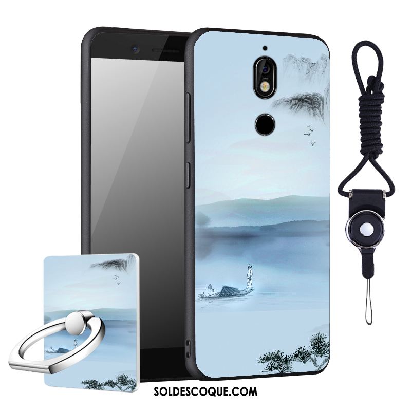 Coque Nokia 7 Étui Silicone Incassable Bleu Téléphone Portable En Vente