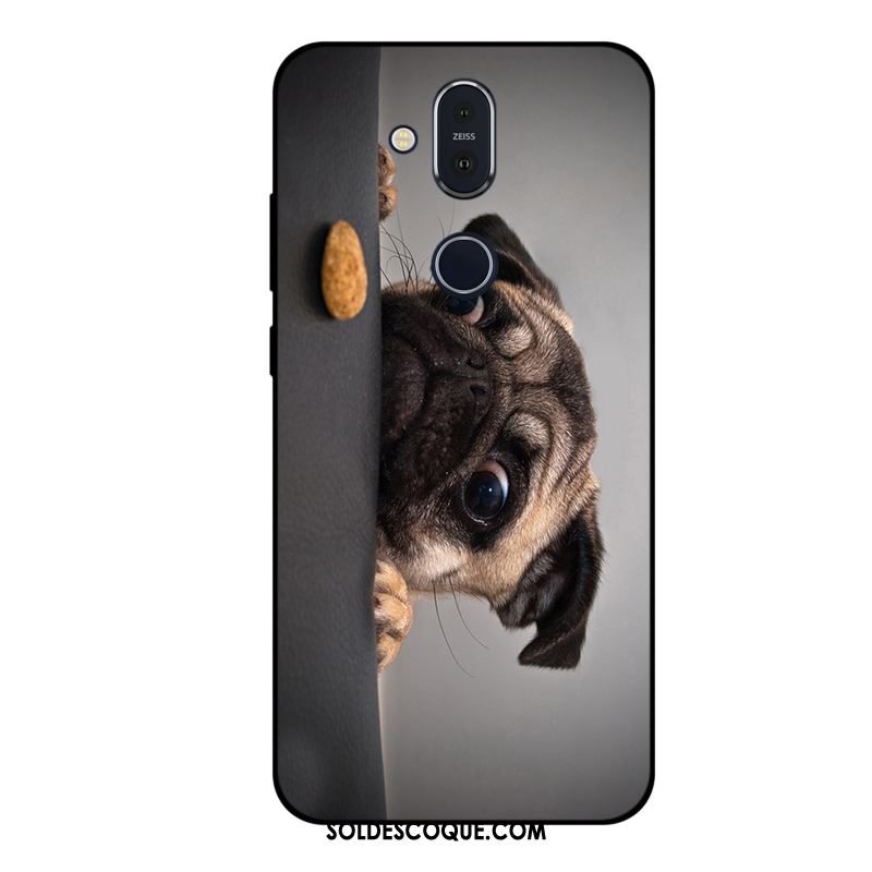 Coque Nokia 8.1 Bleu Personnalisé Dessin Animé Silicone Incassable En Ligne