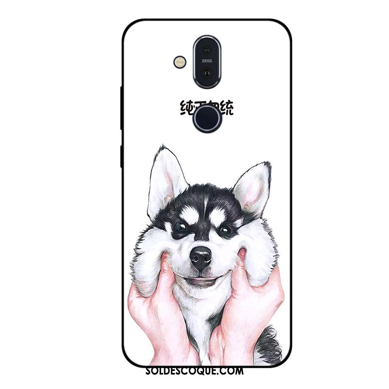 Coque Nokia 8.1 Bleu Personnalisé Dessin Animé Silicone Incassable En Ligne