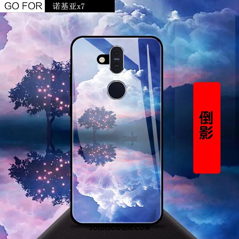 Coque Nokia 8.1 Créatif Incassable Bleu Téléphone Portable Ciel Étoilé Housse En Vente