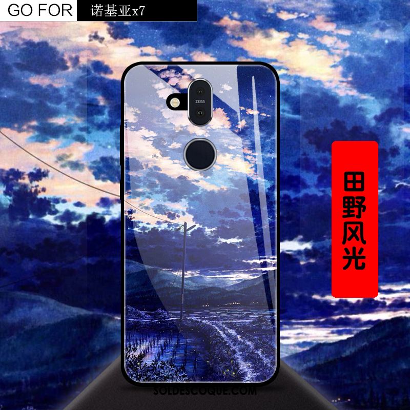 Coque Nokia 8.1 Créatif Incassable Bleu Téléphone Portable Ciel Étoilé Housse En Vente