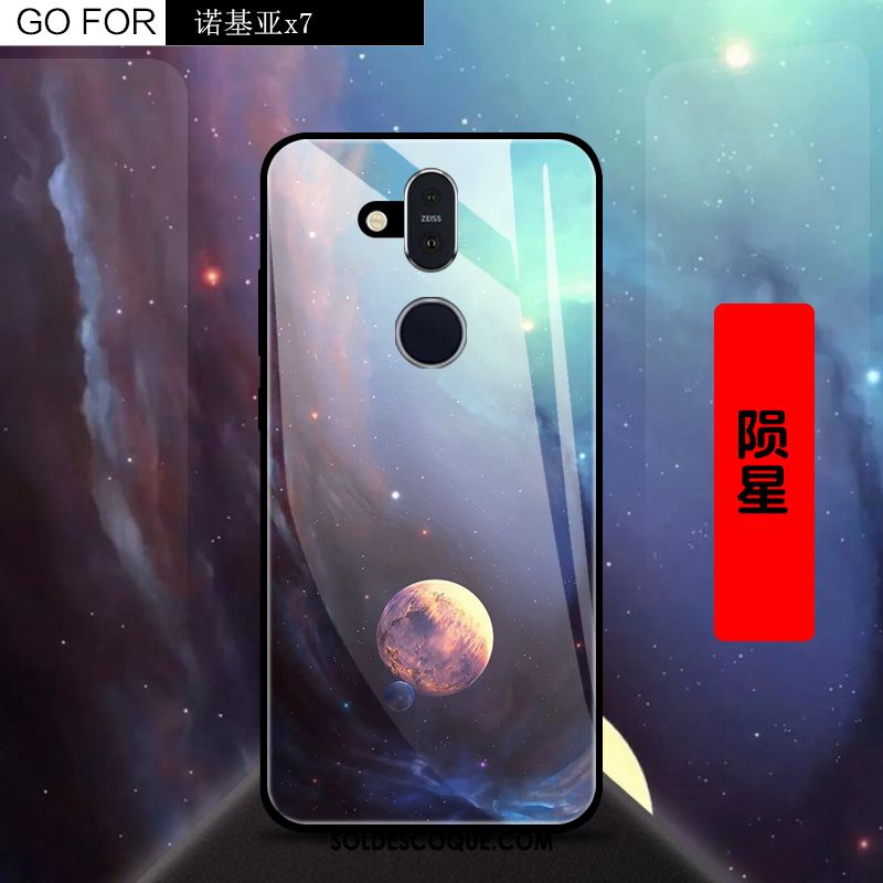 Coque Nokia 8.1 Créatif Incassable Bleu Téléphone Portable Ciel Étoilé Housse En Vente