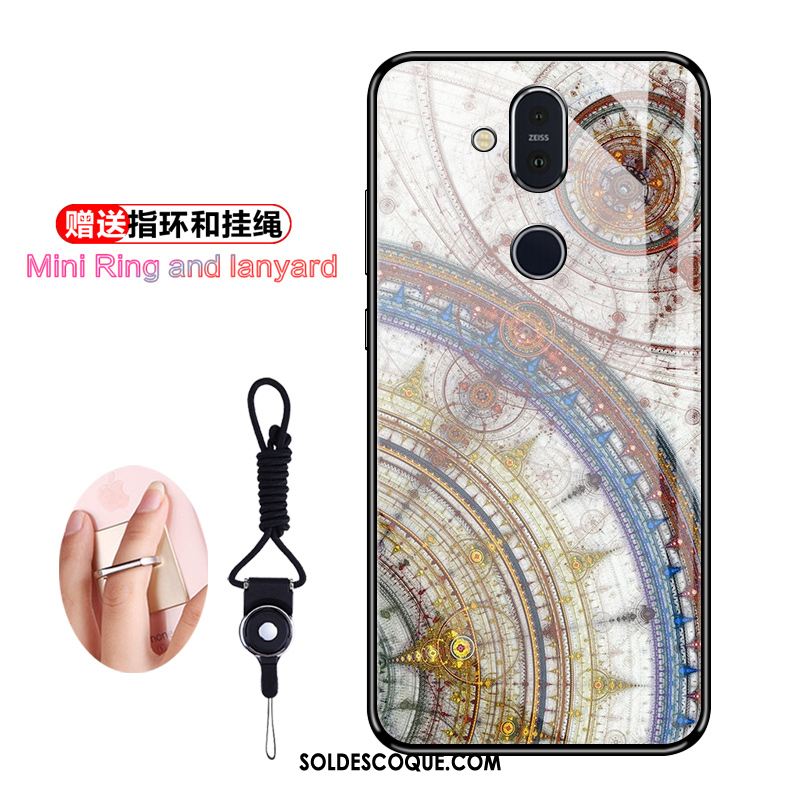 Coque Nokia 8.1 Tendance Créatif Étui Membrane Tempérer Pas Cher