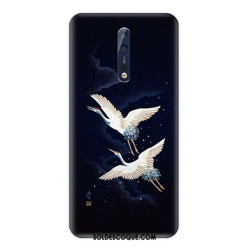 Coque Nokia 8 Bleu Protection Téléphone Portable Incassable Silicone Soldes