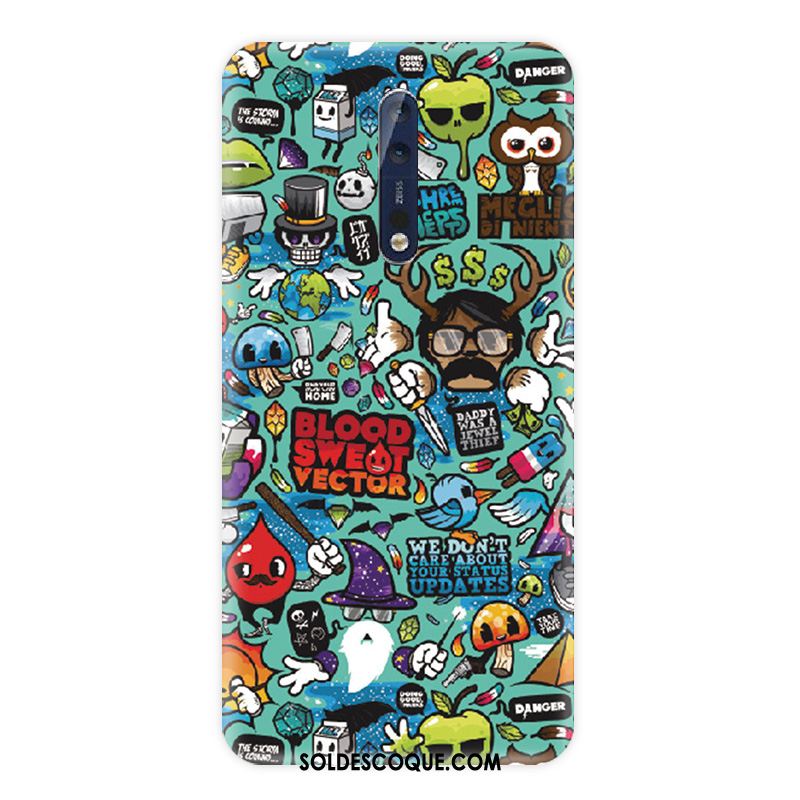 Coque Nokia 8 Bleu Protection Téléphone Portable Incassable Silicone Soldes