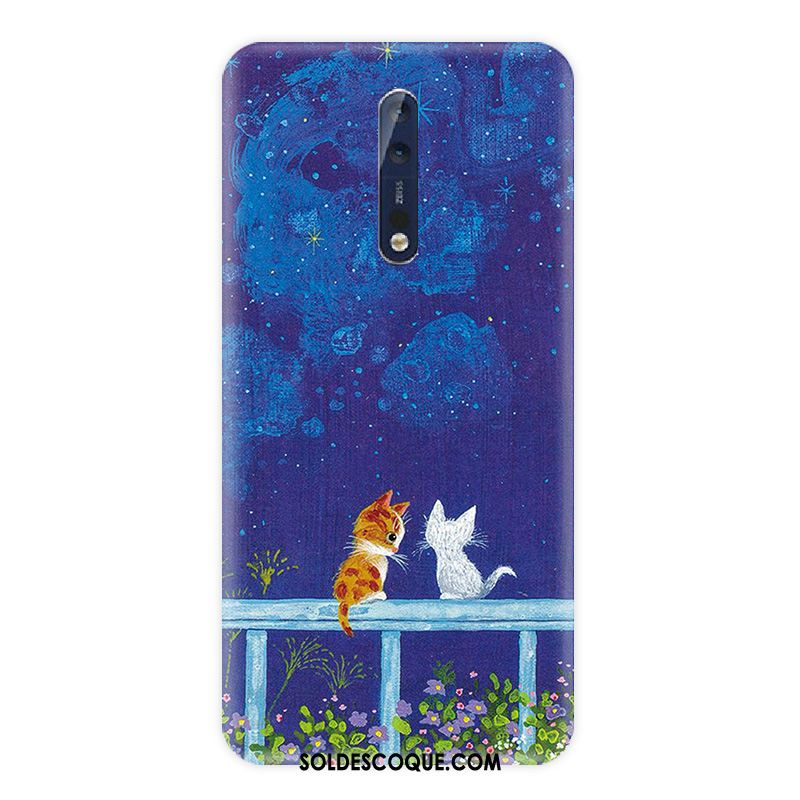 Coque Nokia 8 Bleu Protection Téléphone Portable Incassable Silicone Soldes