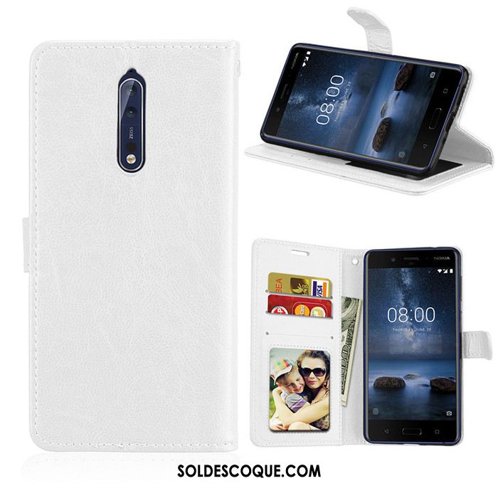 Coque Nokia 8 Incassable Étui En Cuir Silicone Protection Fluide Doux Soldes