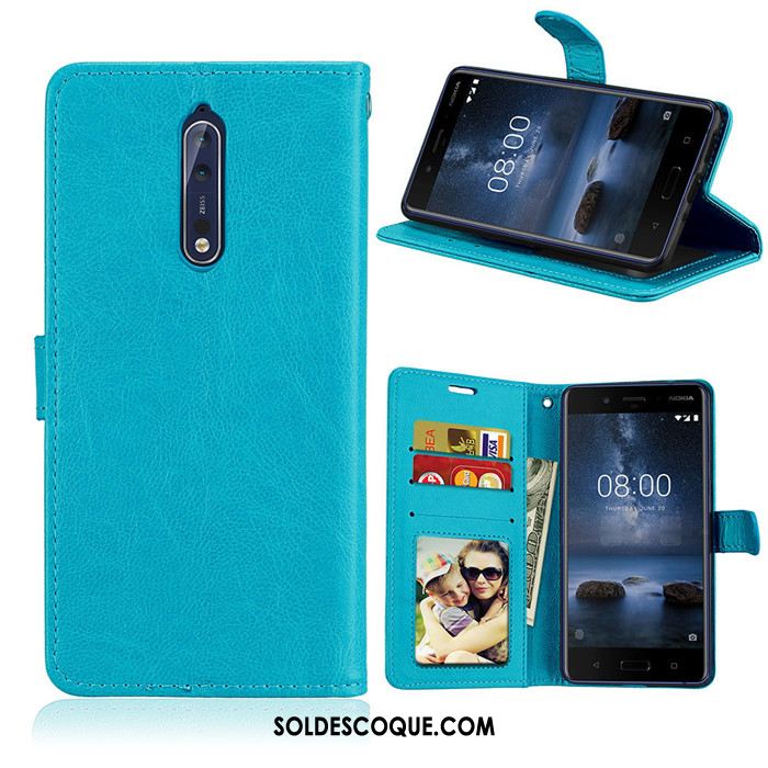 Coque Nokia 8 Incassable Étui En Cuir Silicone Protection Fluide Doux Soldes