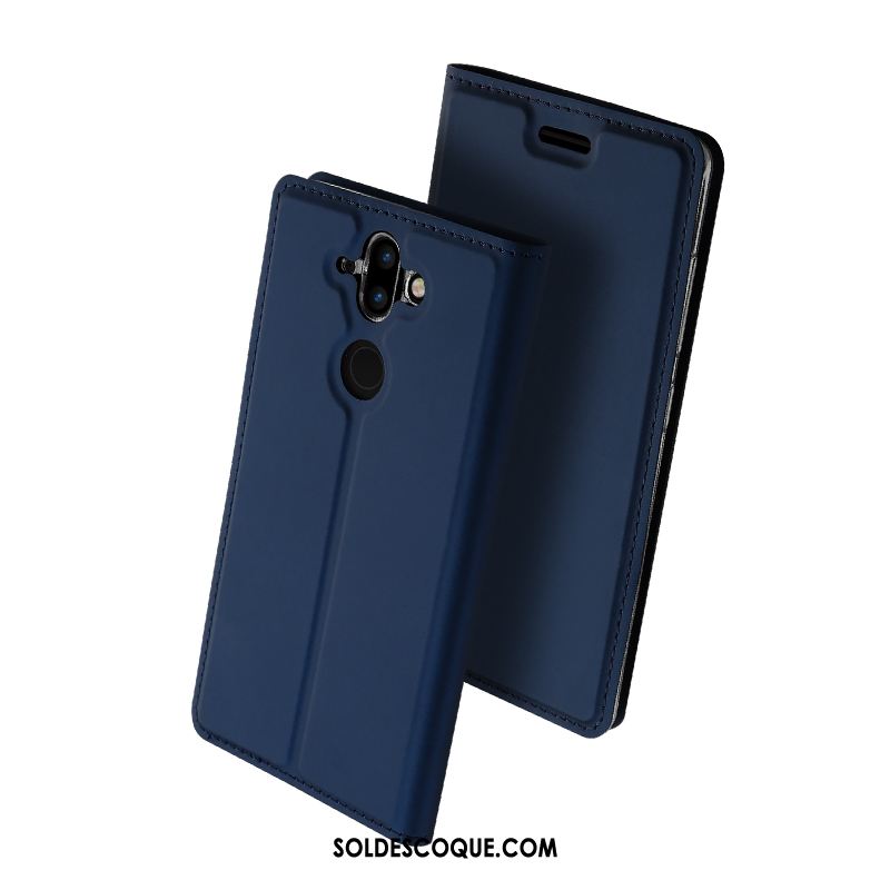 Coque Nokia 8 Sirocco Carte Protection Tendance Noir Étui En Cuir En Ligne