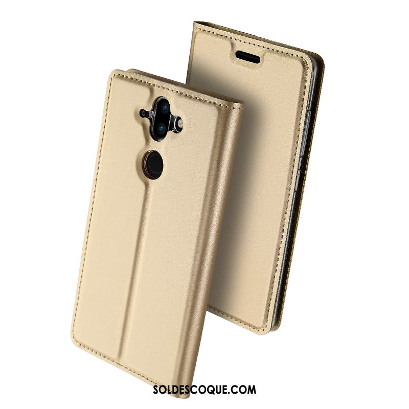 Coque Nokia 8 Sirocco Carte Protection Tendance Noir Étui En Cuir En Ligne