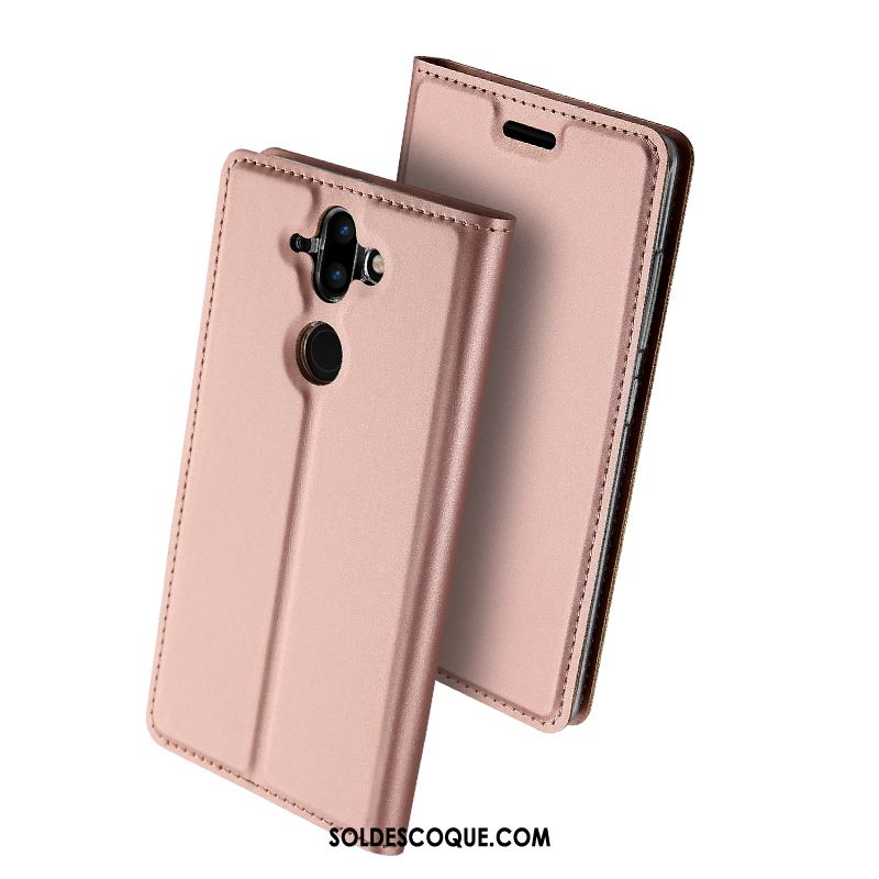 Coque Nokia 8 Sirocco Carte Protection Tendance Noir Étui En Cuir En Ligne