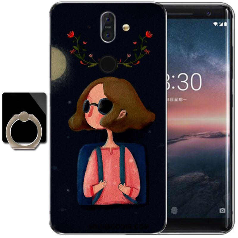 Coque Nokia 8 Sirocco Dessin Animé Haute Étui Silicone Vent En Ligne