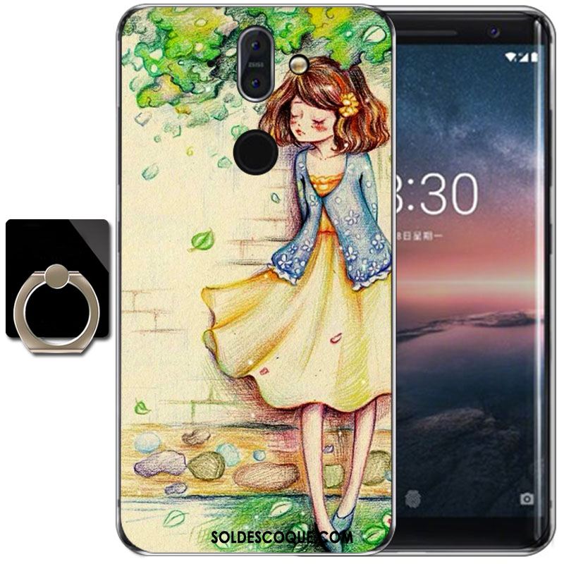 Coque Nokia 8 Sirocco Dessin Animé Haute Étui Silicone Vent En Ligne