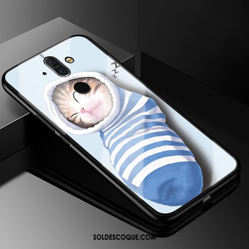 Coque Nokia 8 Sirocco Dessin Animé Peinture Silicone Étui Verre En Ligne