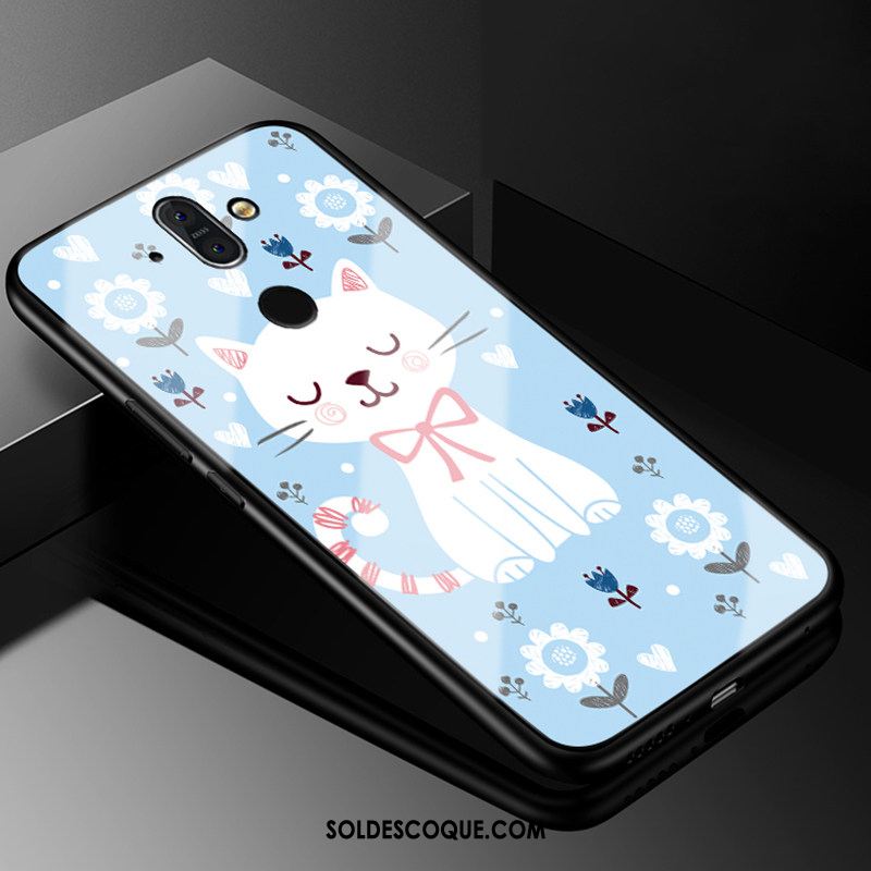 Coque Nokia 8 Sirocco Dessin Animé Peinture Silicone Étui Verre En Ligne