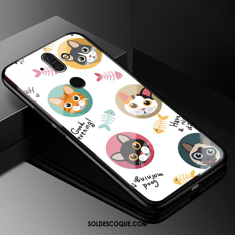 Coque Nokia 8 Sirocco Dessin Animé Peinture Silicone Étui Verre En Ligne