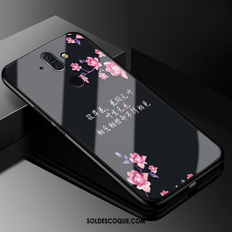 Coque Nokia 8 Sirocco Dessin Animé Peinture Silicone Étui Verre En Ligne