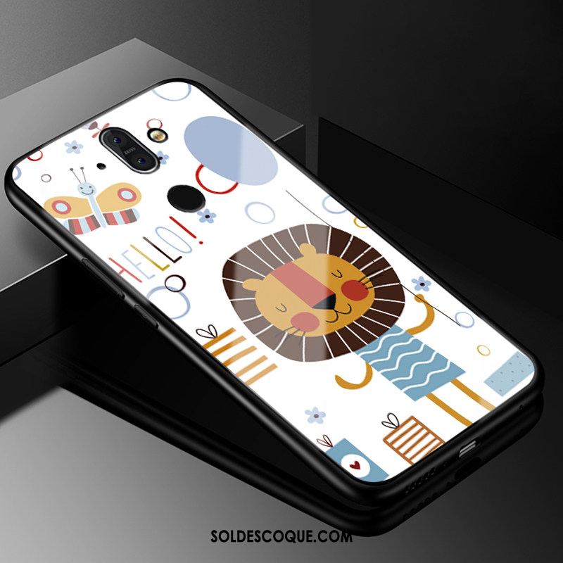 Coque Nokia 8 Sirocco Dessin Animé Peinture Silicone Étui Verre En Ligne