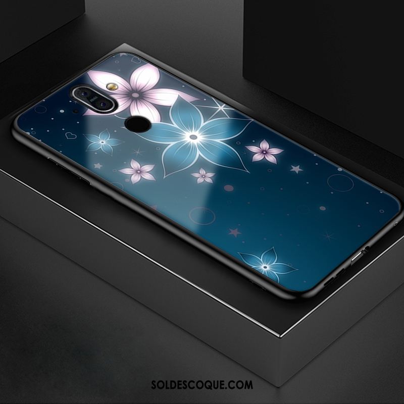 Coque Nokia 8 Sirocco Incassable Tendance Verre Fleur Tout Compris Pas Cher