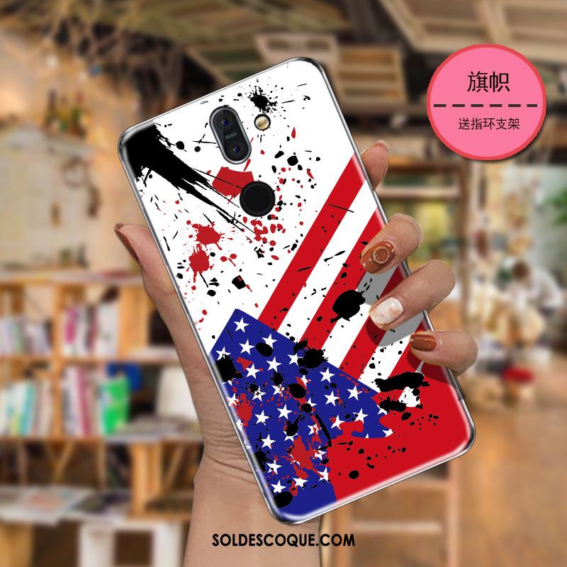 Coque Nokia 8 Sirocco Protection Multicolore Fluide Doux Étui Silicone Soldes