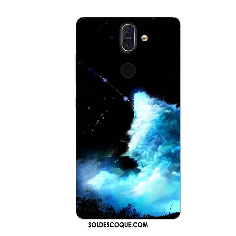 Coque Nokia 8 Sirocco Tout Compris Bleu Silicone Incassable Fluide Doux Soldes