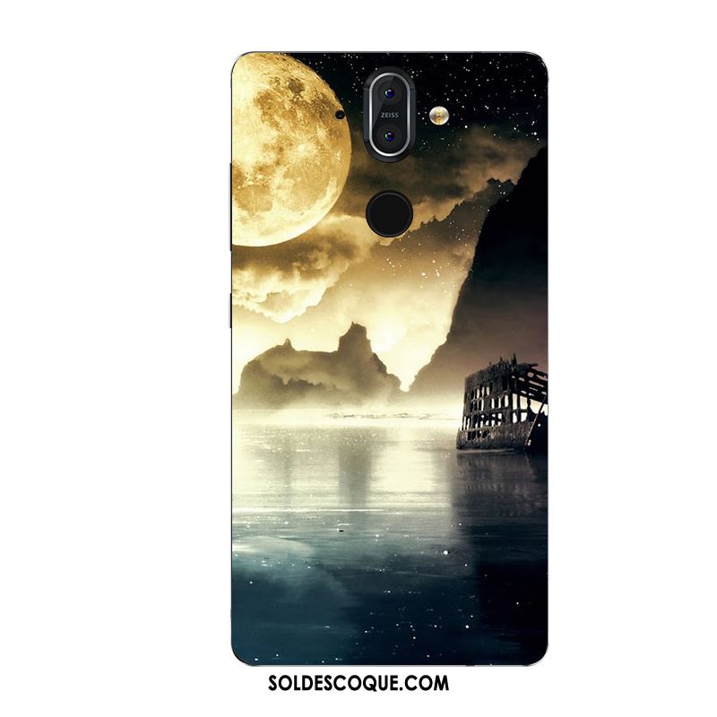 Coque Nokia 8 Sirocco Tout Compris Bleu Silicone Incassable Fluide Doux Soldes