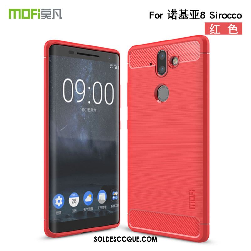 Coque Nokia 8 Sirocco Tout Compris Noir Silicone Téléphone Portable Étui Pas Cher