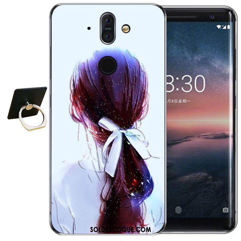 Coque Nokia 8 Sirocco Transparent Gaufrage Fluide Doux Silicone Haute En Vente