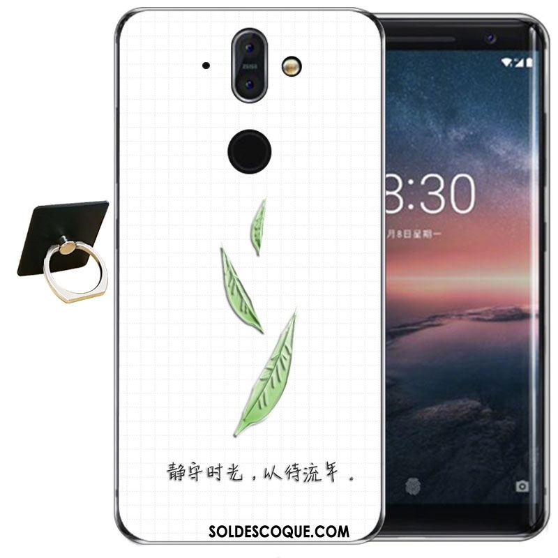 Coque Nokia 8 Sirocco Transparent Gaufrage Fluide Doux Silicone Haute En Vente