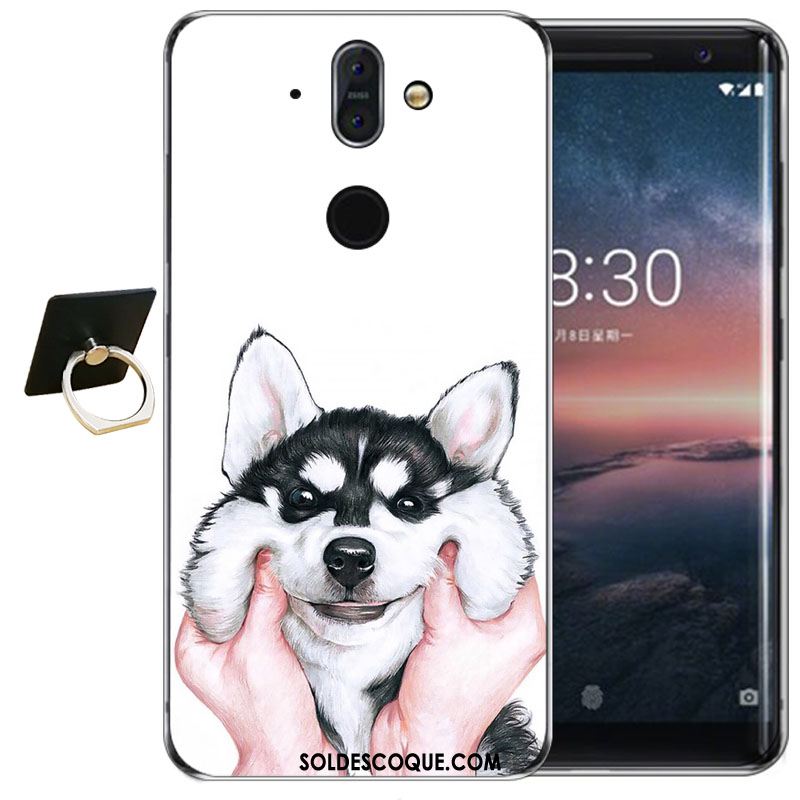 Coque Nokia 8 Sirocco Transparent Gaufrage Fluide Doux Silicone Haute En Vente