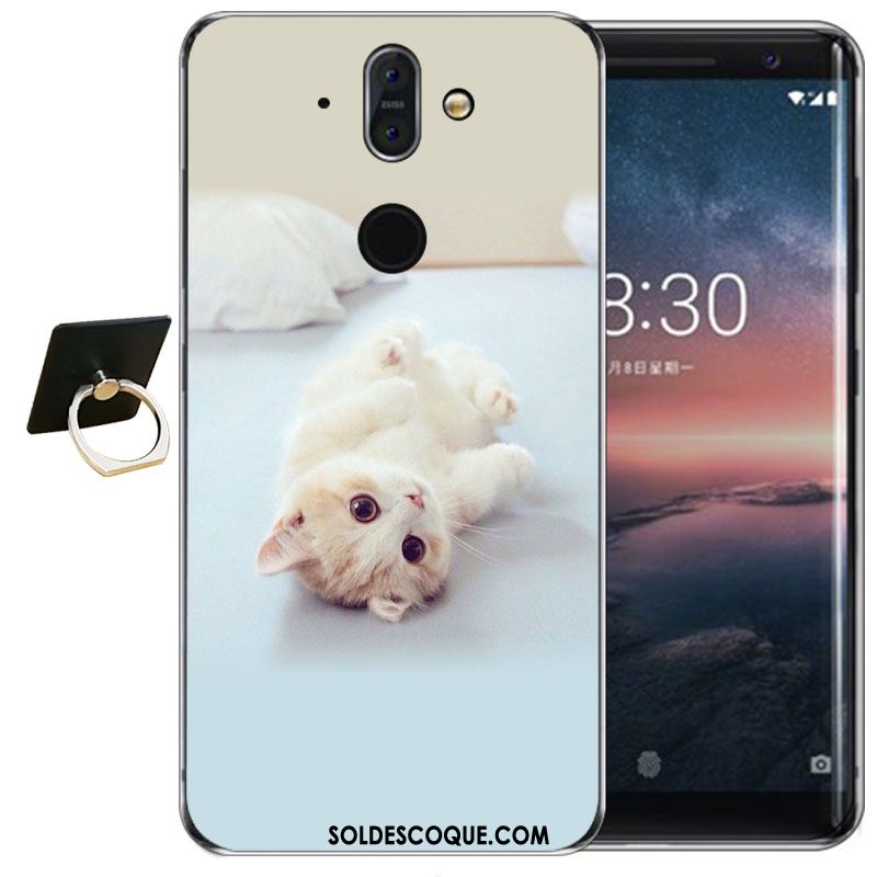 Coque Nokia 8 Sirocco Transparent Gaufrage Fluide Doux Silicone Haute En Vente