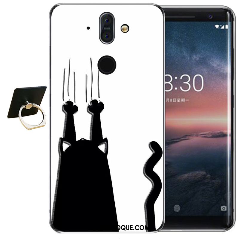 Coque Nokia 8 Sirocco Transparent Gaufrage Fluide Doux Silicone Haute En Vente