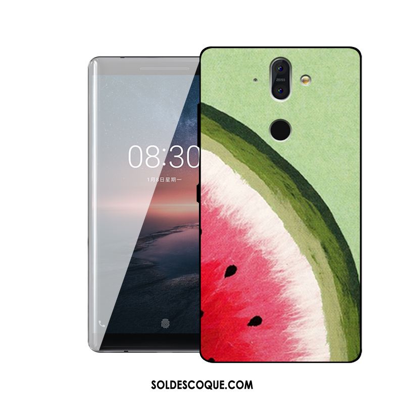 Coque Nokia 8 Sirocco Vert Fluide Doux Étui Personnalité Téléphone Portable Pas Cher