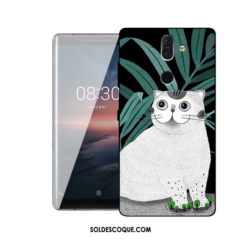 Coque Nokia 8 Sirocco Vert Fluide Doux Étui Personnalité Téléphone Portable Pas Cher