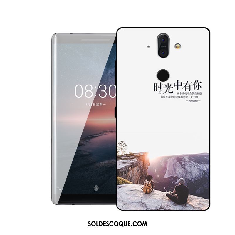 Coque Nokia 8 Sirocco Vert Fluide Doux Étui Personnalité Téléphone Portable Pas Cher