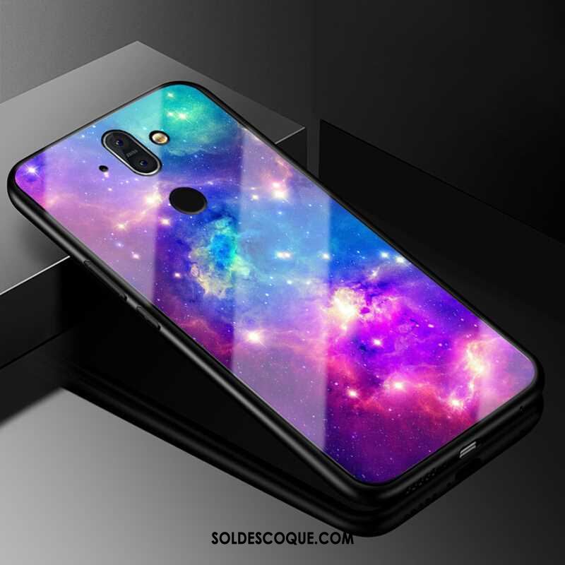 Coque Nokia 8 Sirocco Étui Verre Téléphone Portable Silicone Multicolore En Vente