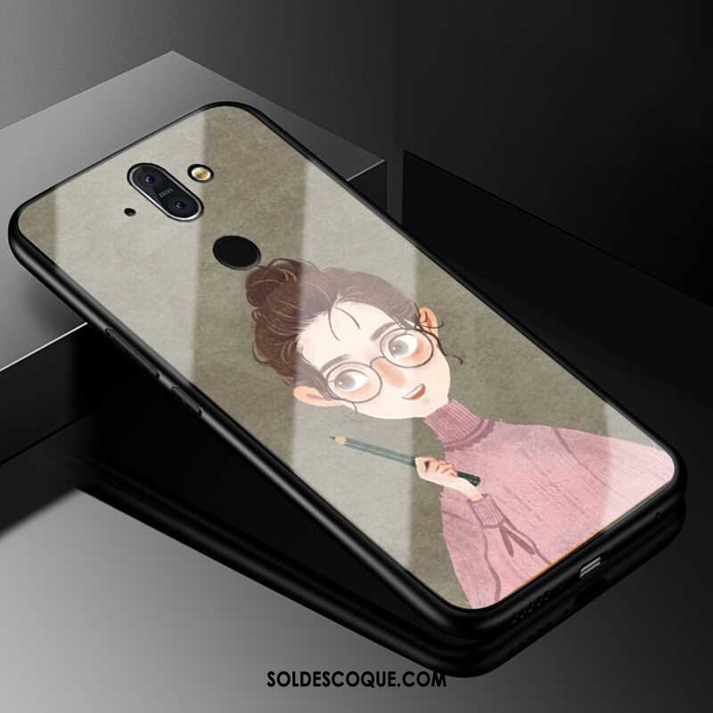 Coque Nokia 8 Sirocco Étui Verre Téléphone Portable Silicone Multicolore En Vente