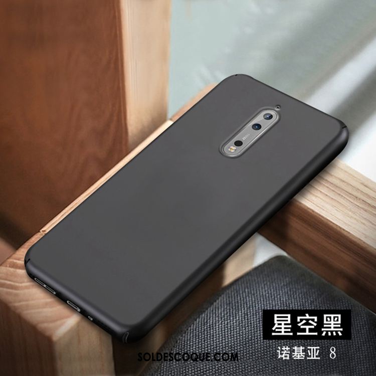 Coque Nokia 8 Support Délavé En Daim Étui En Cuir Protection Téléphone Portable Pas Cher