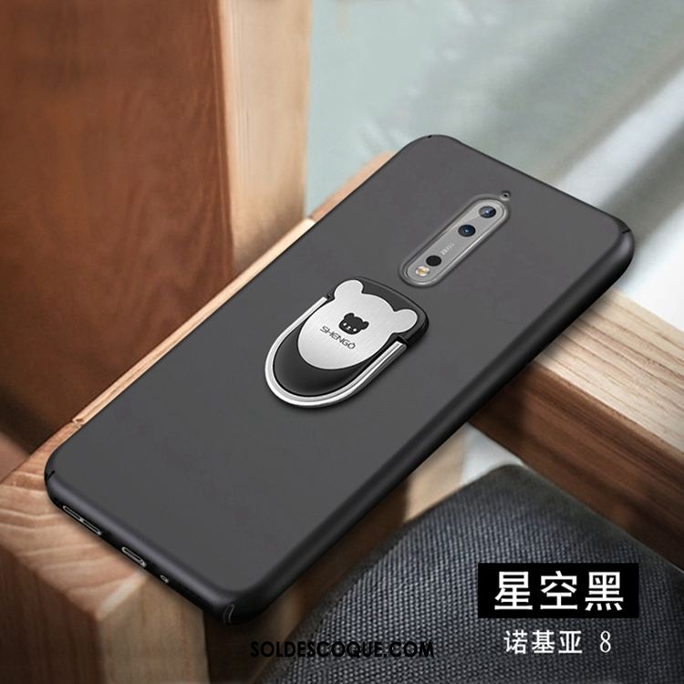 Coque Nokia 8 Support Délavé En Daim Étui En Cuir Protection Téléphone Portable Pas Cher