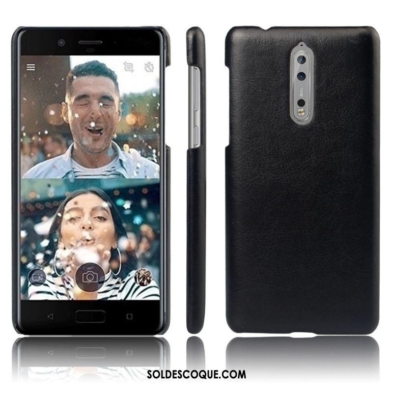 Coque Nokia 8 Téléphone Portable Incassable Étui En Cuir Qualité Protection Soldes