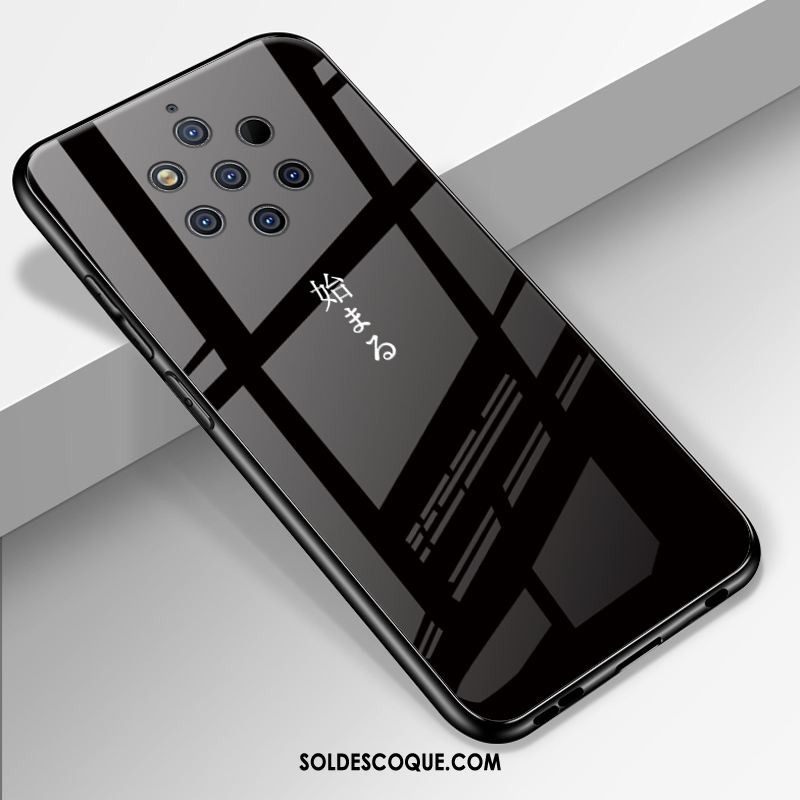 Coque Nokia 9 Pureview Clair Miroir Incassable Pu Personnalisé Housse Pas Cher